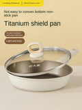 COOKER KING Pan Non-Stick Frying Pan Household Titanium Wok Pancake Egg Pancake Steak Induction Cooker Gas