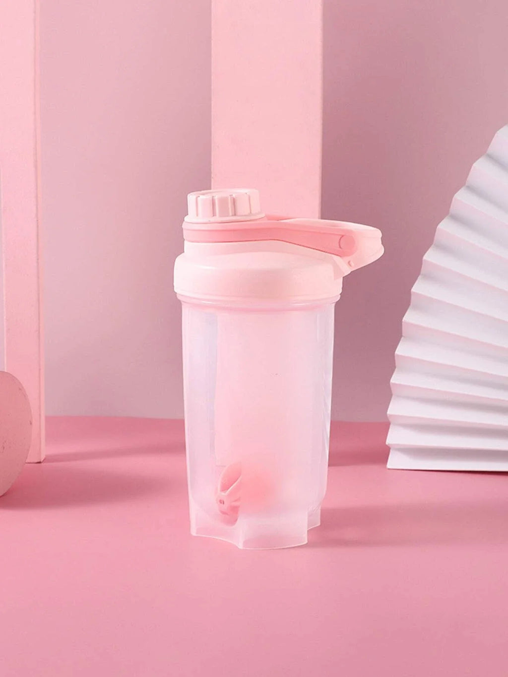 1pc 16.9oz/500ml Shaker Protein Bottle Powder Shake Cup Water Bottle Plastic Mixing Cup Body Building Exercise Bottle