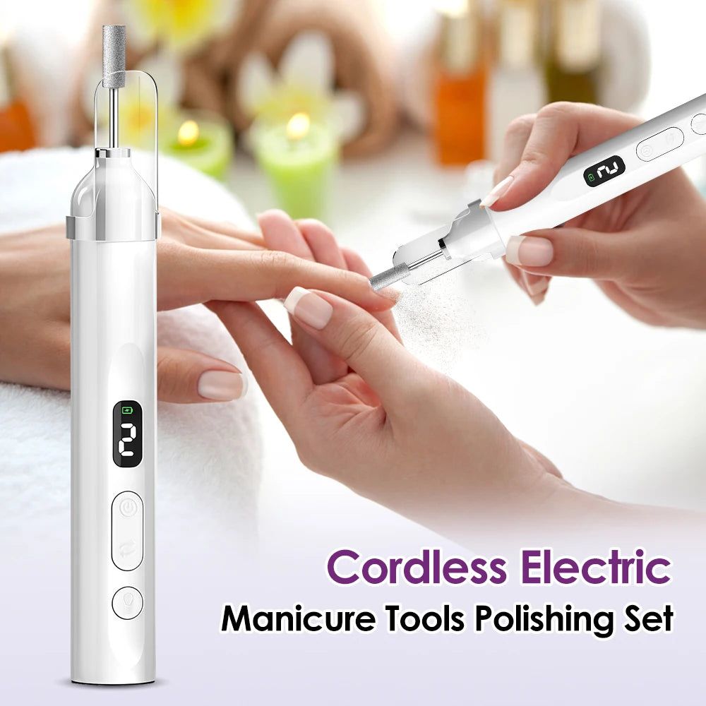 Professional Electric Nail Drill Machine Nails Grinding Polishing Dead Skin Removal Art Sanding File Pen Manicure Machine