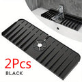 Silicone faucet pad dishwashing soap sponge holder sink kitchen countertop drying pad bathroom kitchen splash proof draina