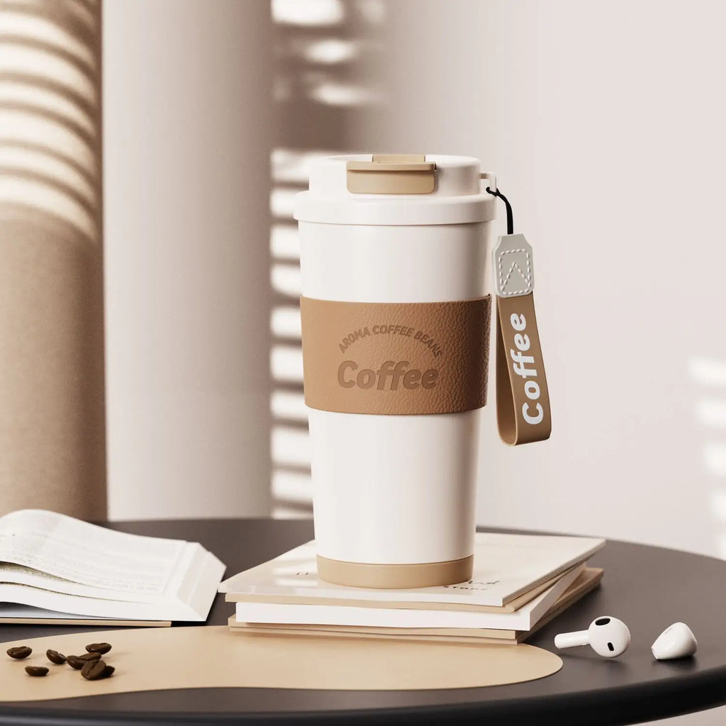 550ML Thermo Cafe Coffee Mug Car Thermos Mug  Thermos Bottle Keep Cold BPA Free Vacuum Flasks Stainless Steel Water Bottle Gift