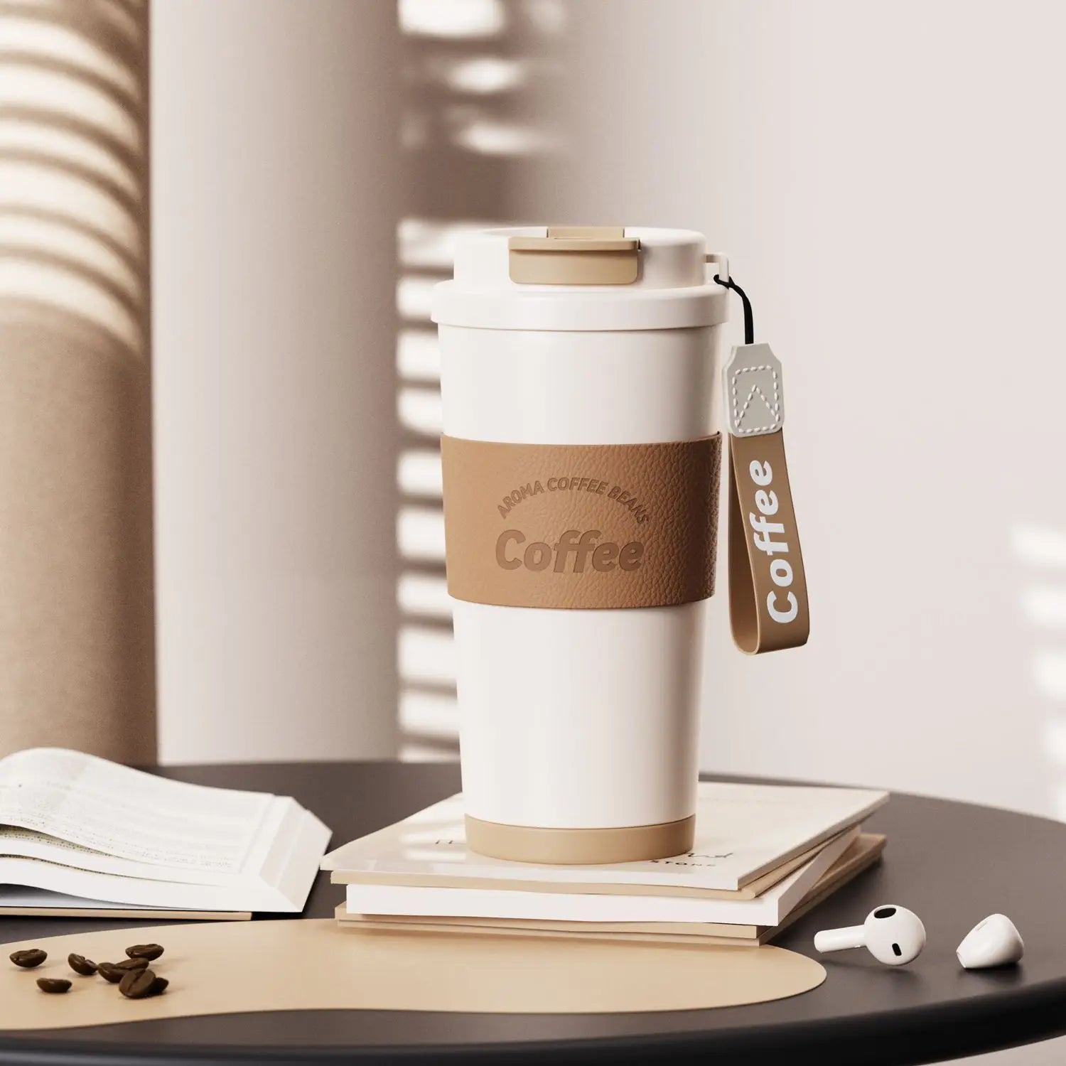 550ML Thermo Cafe Coffee Mug Car Thermos Mug  Thermos Bottle Keep Cold BPA Free Vacuum Flasks Stainless Steel Water Bottle Gift