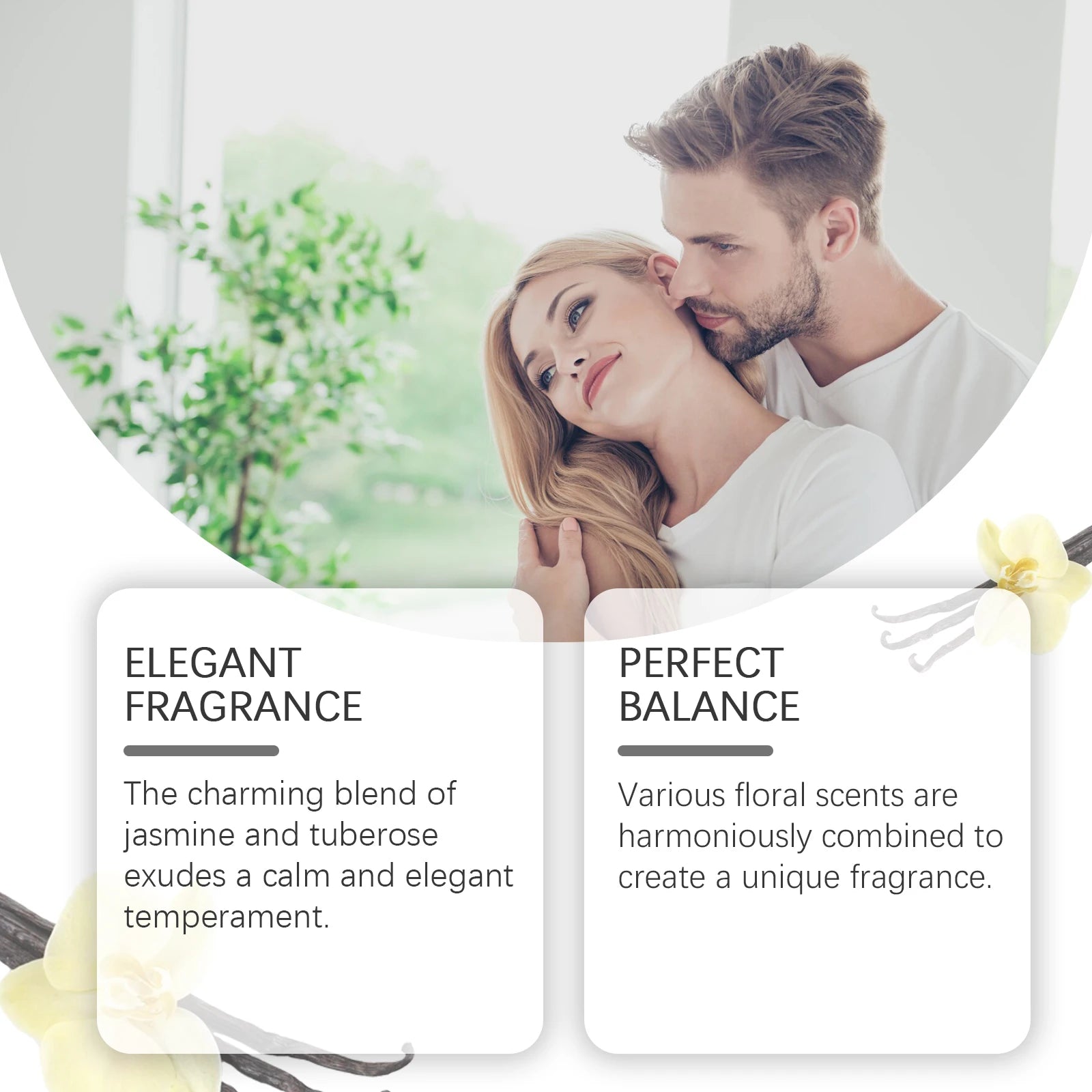 Roxelis Vanil﻿la Perfume for Women, Arab Elegant Scent Long-Lasting All-Day, Mild & Charming, Portable Fragrance for Daily/Party