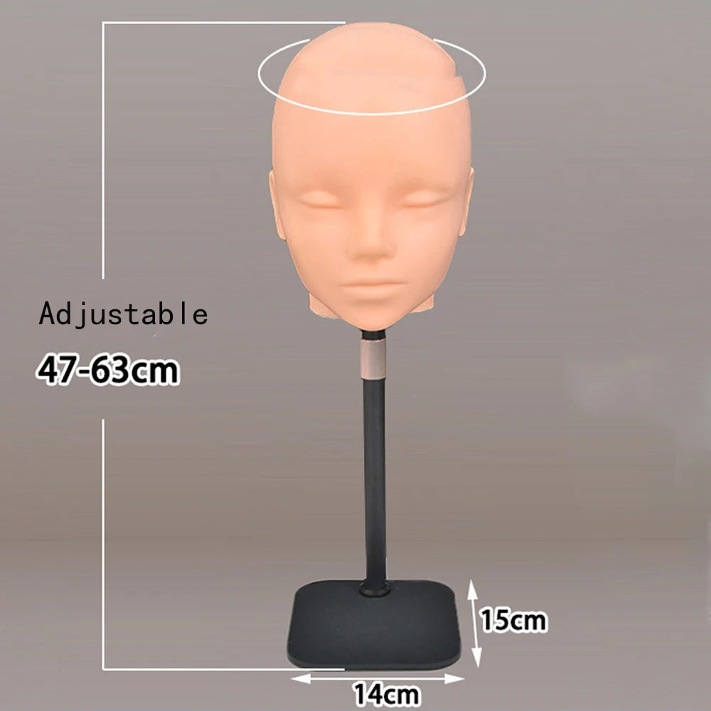 22inchNew Mannequin Head Wig Stand With Adjustable Wig Tripod Stand Holder For Wigs Making and Hat Display Cosmetology for Coser