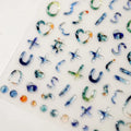 1pc 5D Kawaii Jelly Nail Art Stickers Heart Bears Self-Adhesive Nail Art Decorations Stickers Stamping Manicure Decals