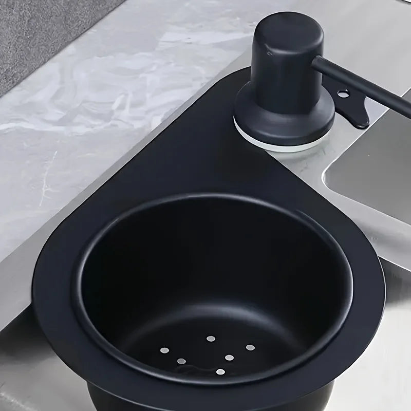 Stainless Steel Sink Strainer-Elegant Curved Design,Easy-to-Clean Draining Rack Perfect Kitchen Accessory Birthday Gift Suitable