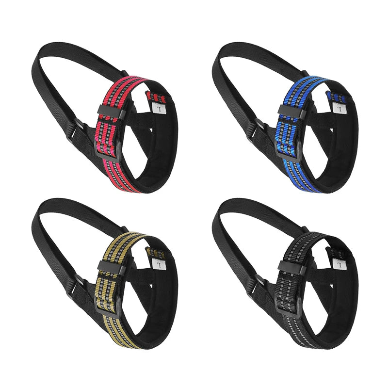 Pet Mouth Cover Accessories Quick Release Dog Adjustable Reflective Dog Mouth Cover for Outdoor Walking