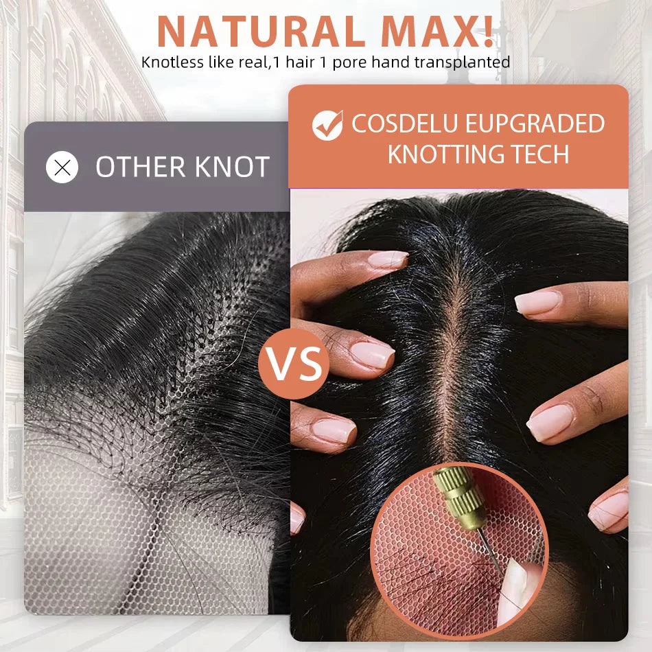Wear Go Glueless Wig Human Hair 220 Density 13x6 HD Lace Frontal Wig Pre Plucked Pre Cut Beginner Friendly Bone Straight Wigs