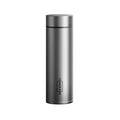 COOKER KING 450ml Pure Titanium Vacuum Thermos Bottle Lightweight Insulated Water Bottle With Tea strainer Keep warm and cold