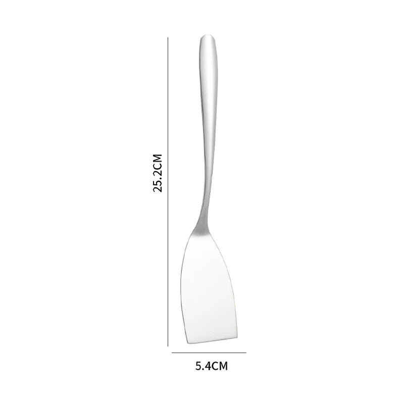 304 Stainless Steel Cooking Spatula Turner Steak Pancake Frying Shovel Multifunction Pizza Pastry BBQ Tools Kitchen Accessories