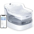 Cat Water Fountain, Automatic Water Dispenser, 2L Pet Water Fountain Transparent Water Tank, 8 Layers Filters 2.4G WiFi PF1L