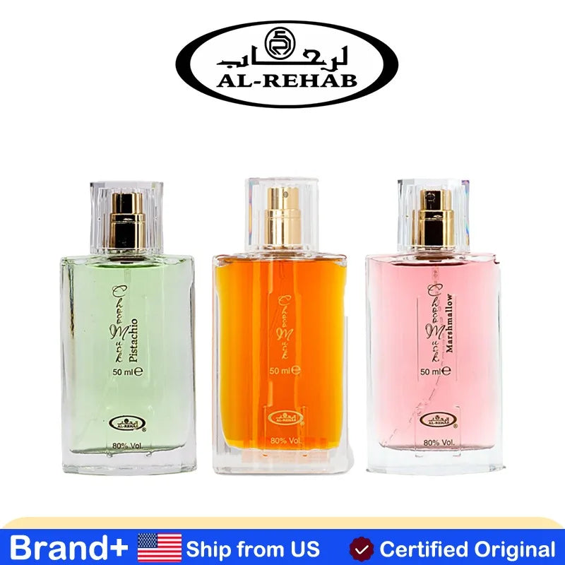 Al-Rehab Choco Musk Marshmallow Eau De Men's Parfum Spray for Women Cologne Persistence Arabian Long-Lasting Fragrance Arabian