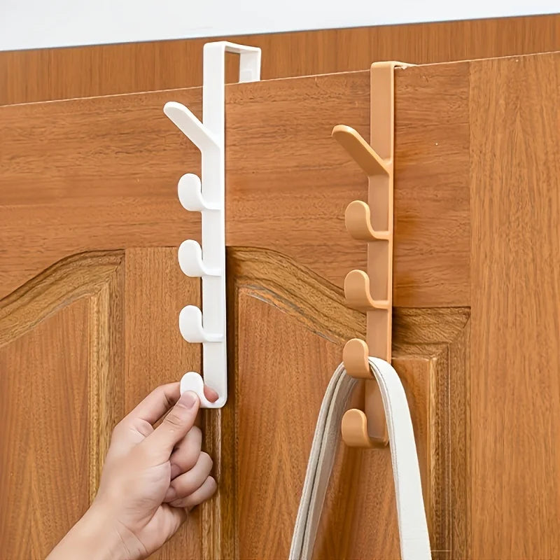 Space-Saving Over Door Hanger Multifunctional Sturdy for Bedroom Clothes Bags Storage