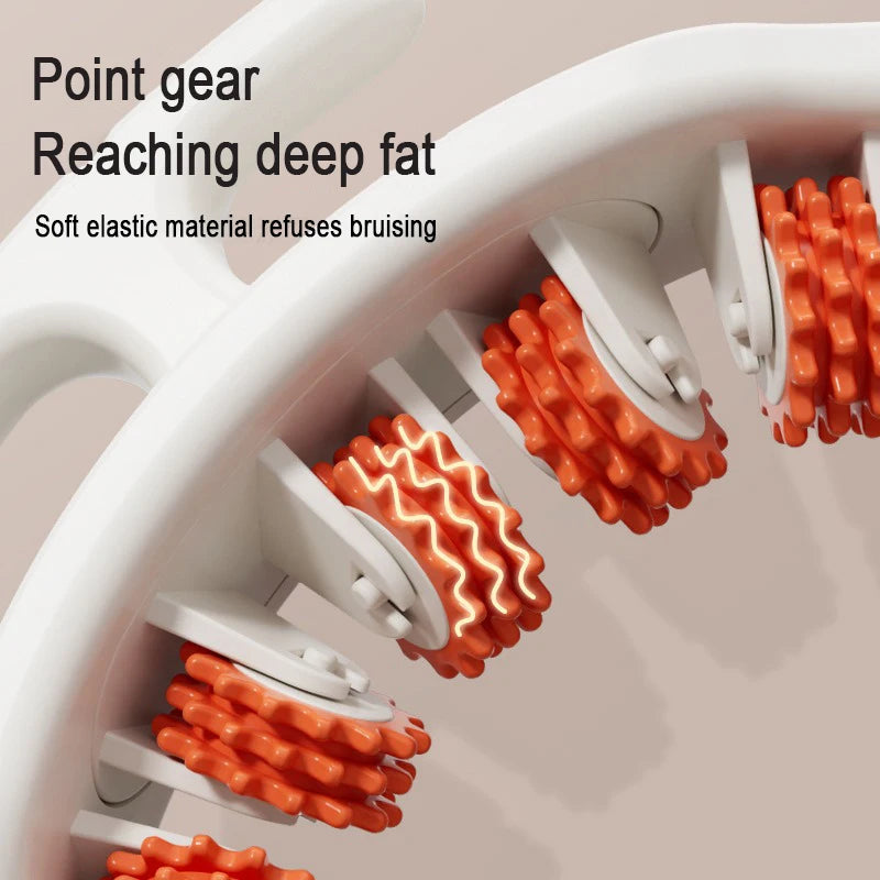 Full Body Manual Muscle Massager Roller - Anti-Cellulite, Relieves Soreness, Shapes Body