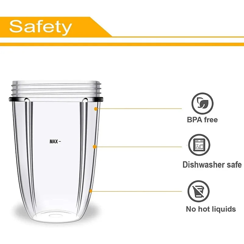 18oz 24oz 32oz Juicer Cup Extractor Cross Blade Fit for 600W 900W Nutribullet Blender Replacement Parts Blender Blade Parts