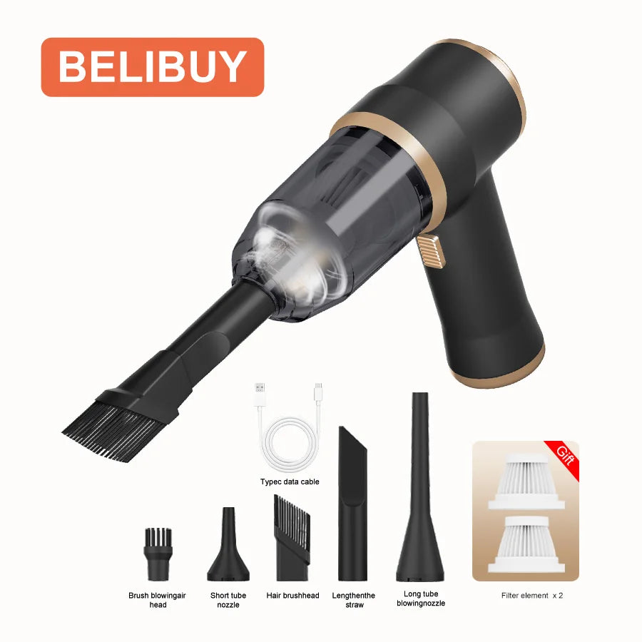 new Car vacuum cleaner household appliances portable battery long life powerful vacuum cleaner suitable for cleaning car debris