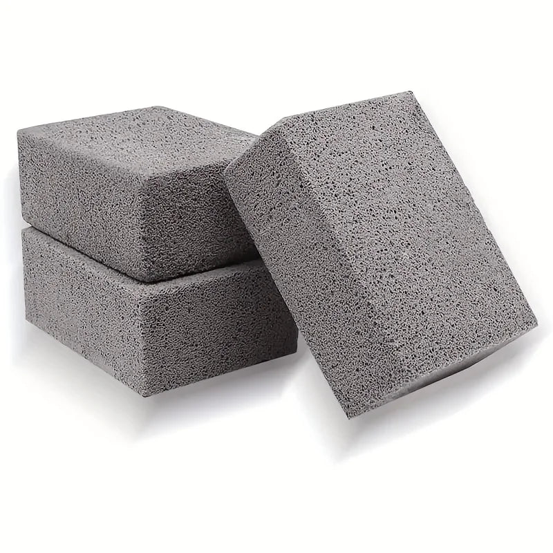 1pc BBQ Grill Cleaning Brick Block BBQ Racks Stains Grease Cleaner Effectively RemoveTool Grey Kitchen Gadgets Barbecue Cleaning