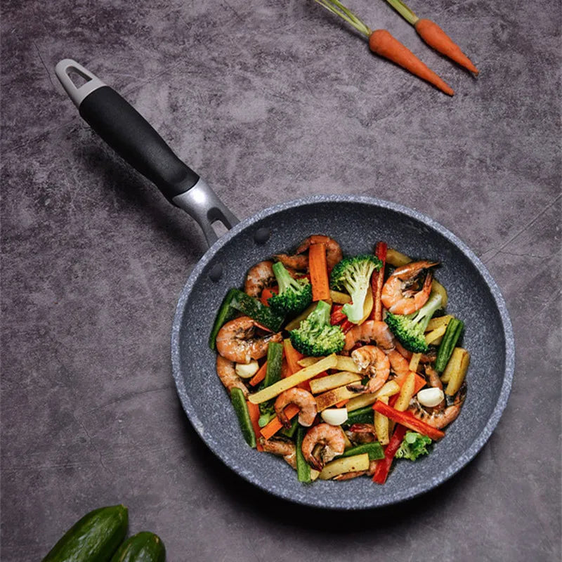 Frying Pan 28/26/24/20cm Wok Pan Non-stick Pan Skillet Cauldron Induction Cooker Frying Pans Pancake Pan Egg Pan Gas Stove Home