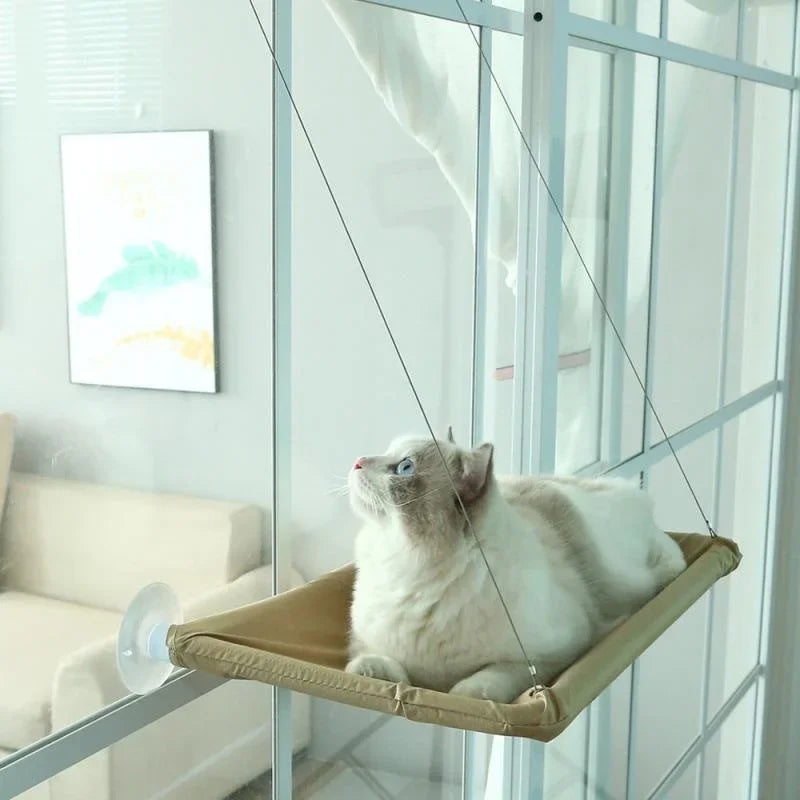 1 Pcs Pet Cat Hammock Hanging Cat Bed Bearing 20Kg Comfortable Cat Sunny Window Seat Mount Kitten Climbing Frame Pet Accessories