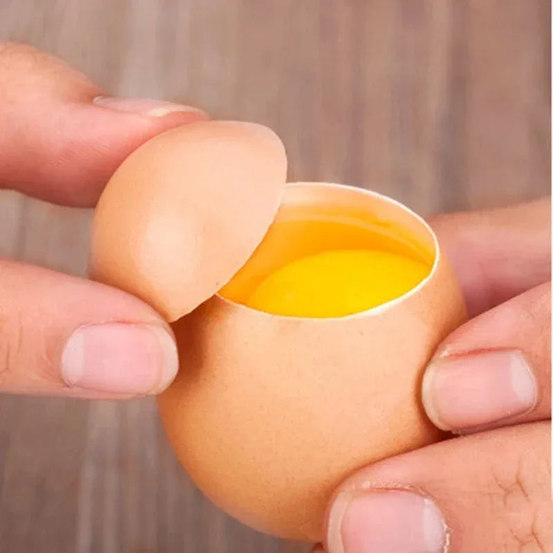 304 Stainless Steel Egg Shell Opener Creative Egg Shell Separator Household Single and Double Head Egg Opener