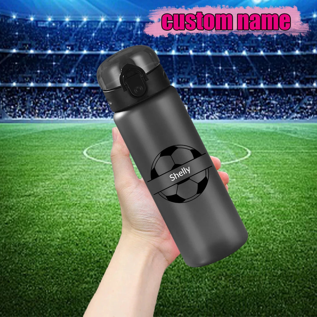 1pc Customized Sports Water Bottle, Photo&text, 780ml/26oz Outdoor Travel Leakproof Plastic Water Bottle with Rope