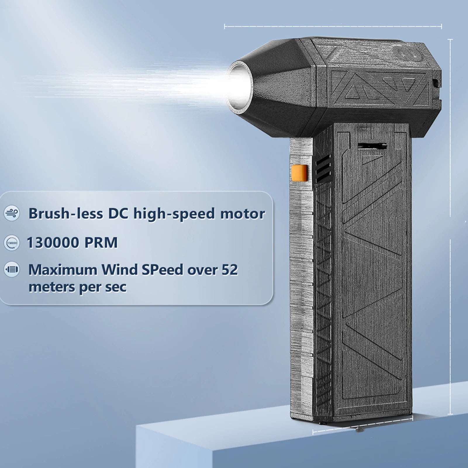 130000 RPM Jet Dry Blower Speed Adjustable Portable Air Blower Super Jet Fan for Dust Removal Cleaning Wind Production