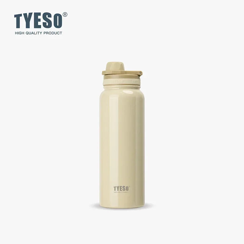 TYESO Stainless Steel Thermal Cup Car Insulated Flask Water Tumbler for Outdoor Sports Thermos Bottle Travel Vacuum Flasks