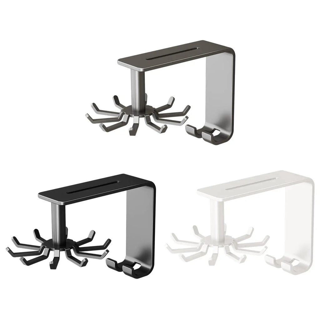 Utensils Hanging Rack Wall Mounted Kitchen Utensil Hooks Kitchen Wall Organizer for Cutting Board Pans Gloves Towel Whisk