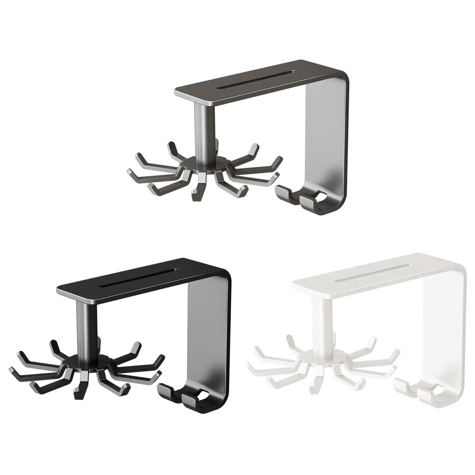 Utensils Hanging Rack Wall Mounted Kitchen Utensil Hooks Kitchen Wall Organizer for Cutting Board Pans Gloves Towel Whisk