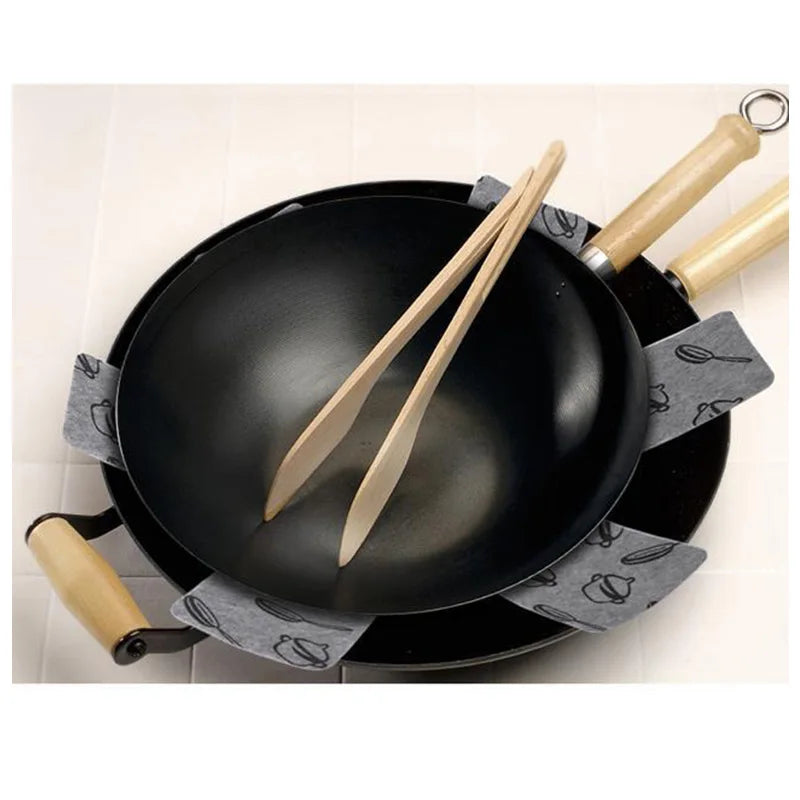 Non-stick 1/3 pcs Protect Cookware Surfaces Pan Pad to Prevent Scratching Separate and Protect Surfaces for Insulation Cookware