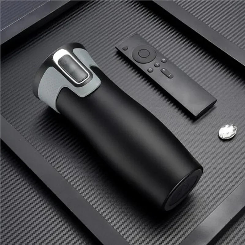 450ml Stainless Steel Double Wall Travel Mug Leak proof Thermos Mug Coffee Cups Car Vacuum Insulaltion Thermal Water Bottle
