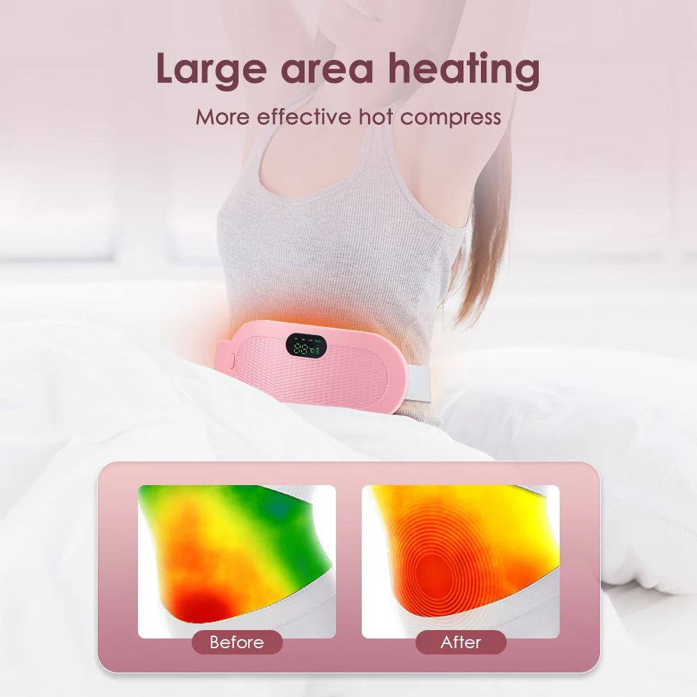 Menstrual Period Pain Relief Device 5-Level Heating Pad Eletric Massager Abdominal Vibrator for Women Physiotherapy Belly Warmer