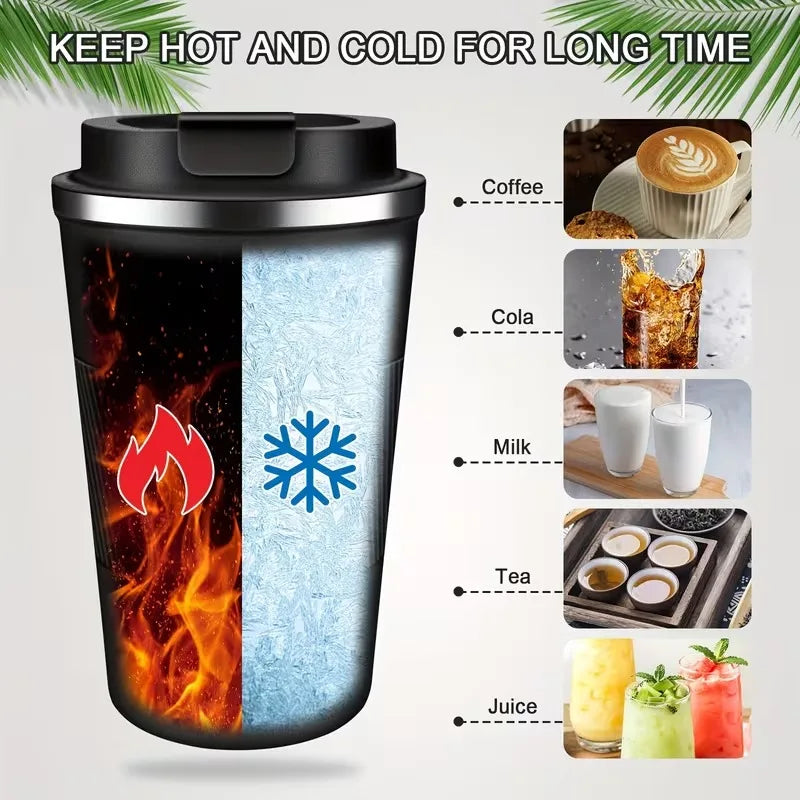 1PC 380ml/510ml Stainless Steel Coffee Cup Leak-Proof Thermal Mug Insulated Bottle Car Garrafa Termica Cafe Copo Termico Caneca