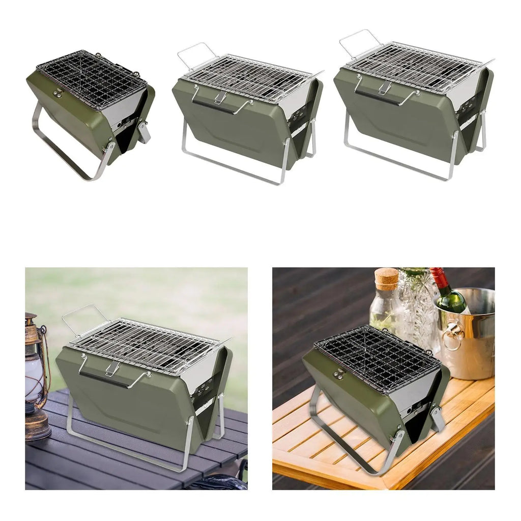 BBQ Grill Portable Mini Simple to Use Steady Small Medium Large Tailgating for Campfire Cooking Backyard Picnic Camping Domestic