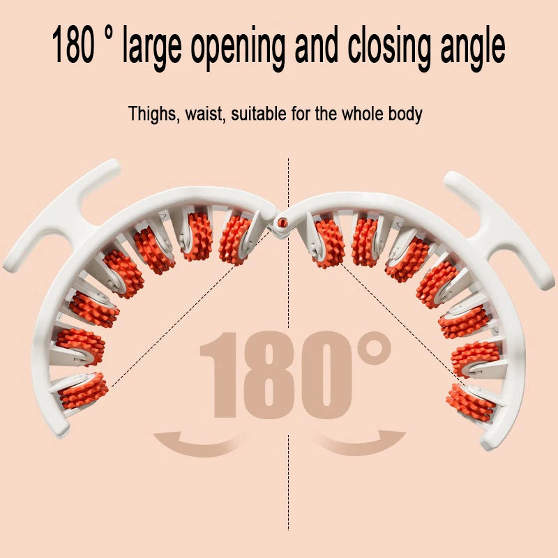 Full Body Manual Muscle Massager Roller - Anti-Cellulite, Relieves Soreness, Shapes Body