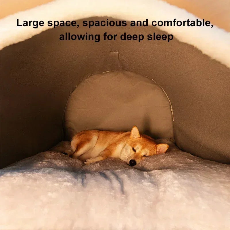 Removable Pet Dog Bed Cozy Pet Nest for Small Medium Dogs Cats Winter Warm Dog Sleeping Bed Comfortable Pet House Pet Supplies