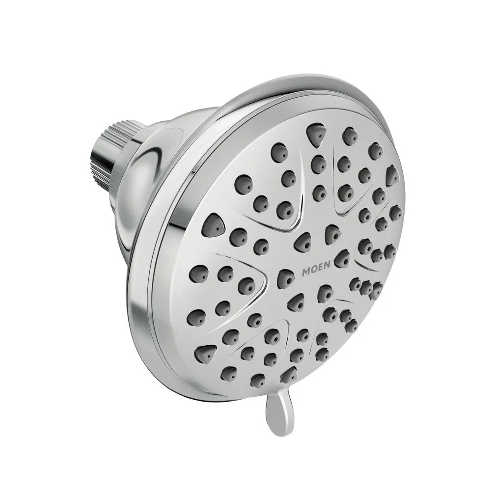 8-Spray Fixed Shower Head Wall Mount Chrome Water Saving Bathroom Shower System Easy Install Luxury Shower Experience