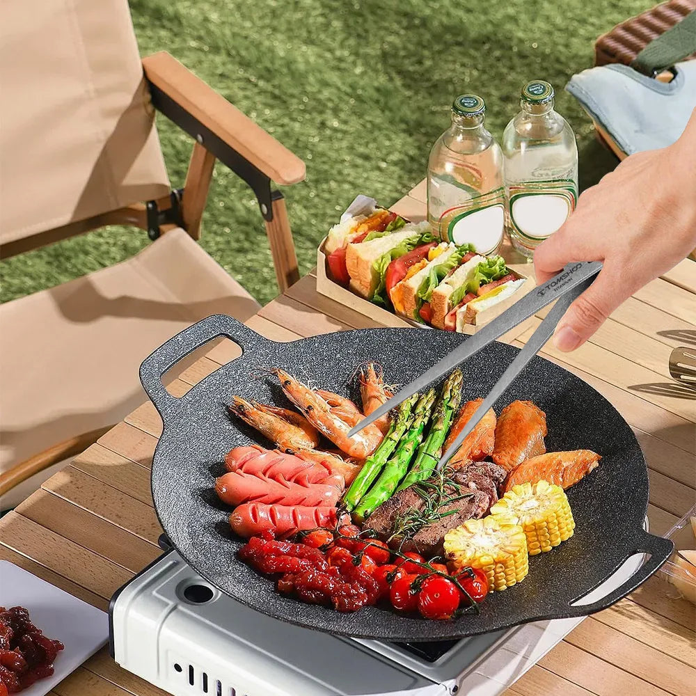 Versatile Barbecue Food Tongs for Cooking Camping Ti Metal Bread Tongs Removable Portable Healthy and Environmentally Chopsticks