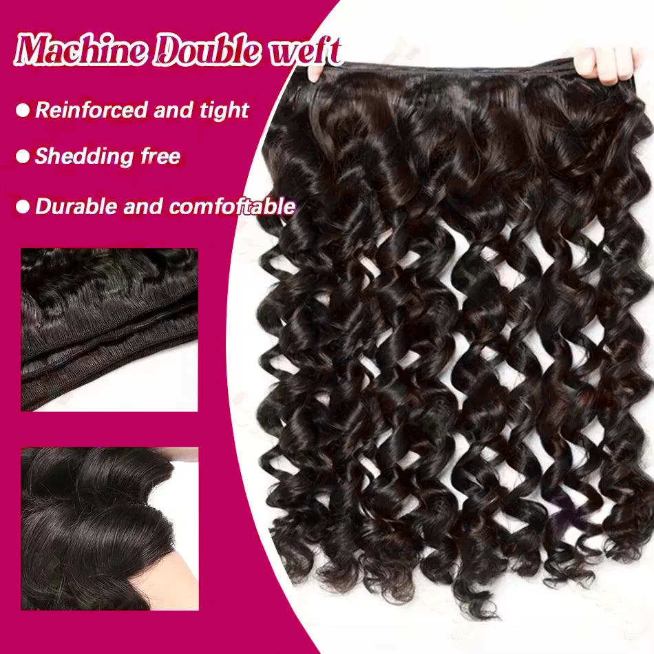 Loose Deep Wave 28 30 Inch Indian Remy Raw Virgin Unprocessed Human Hair Loose Wave Extensions 1 2 3 4 Bundles Deal