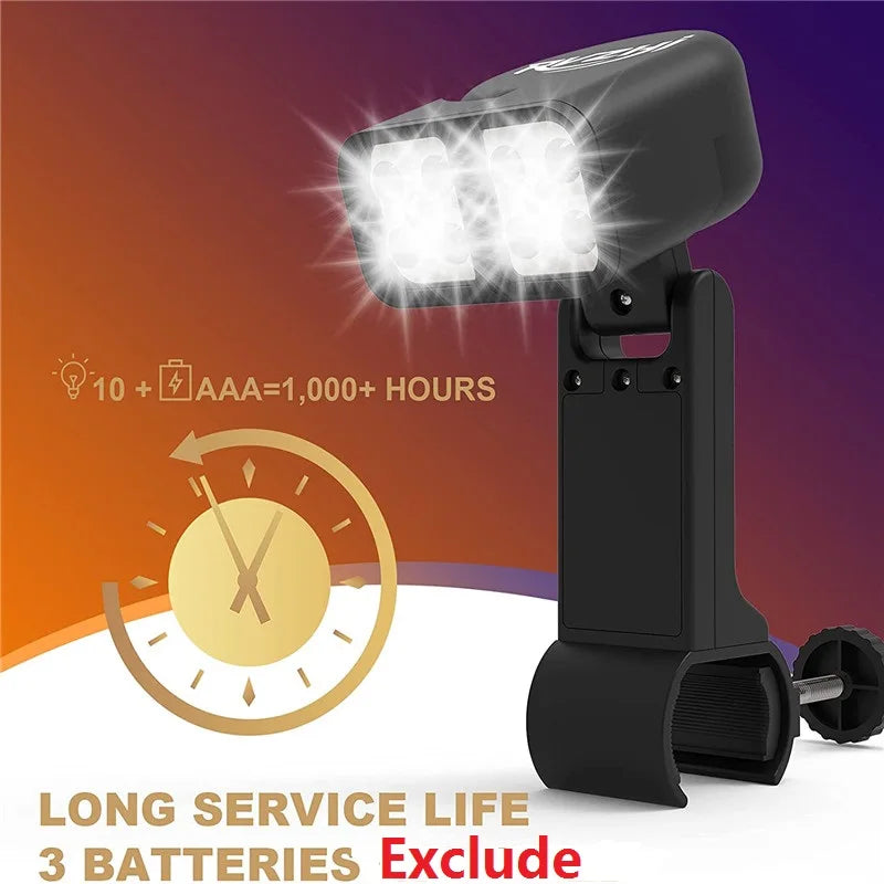 Portable BBQ Grill Light LED Lights Flashlight Lighting Lamp with Handle Mount Clip for Barbecue Grilling Outdoor Accessory