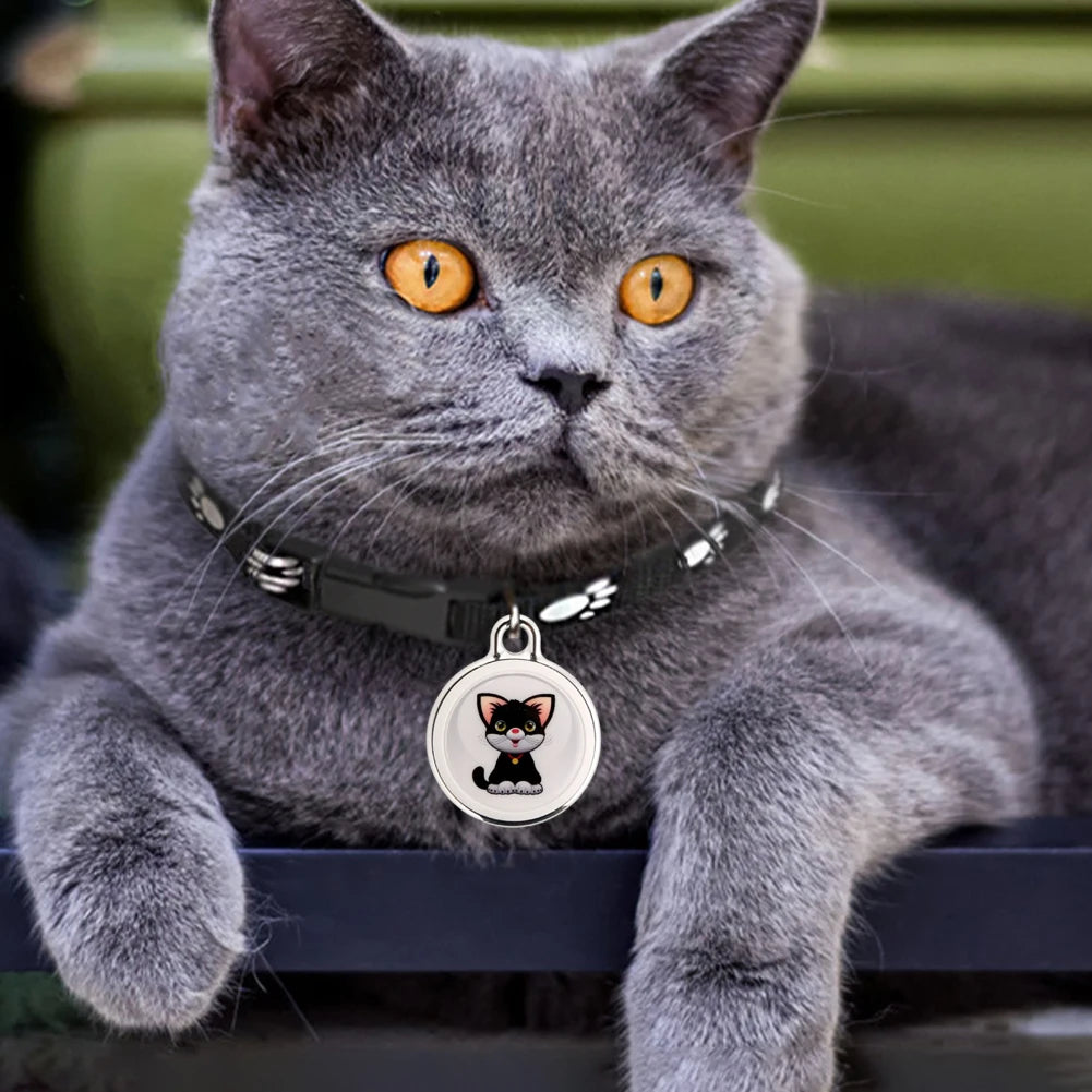 Pet Anti-Lost GPS Tracker Bluetooth Waterproof Smart Locator For Cats Dogs Long Distance Real-Time Tracking For Android IOS