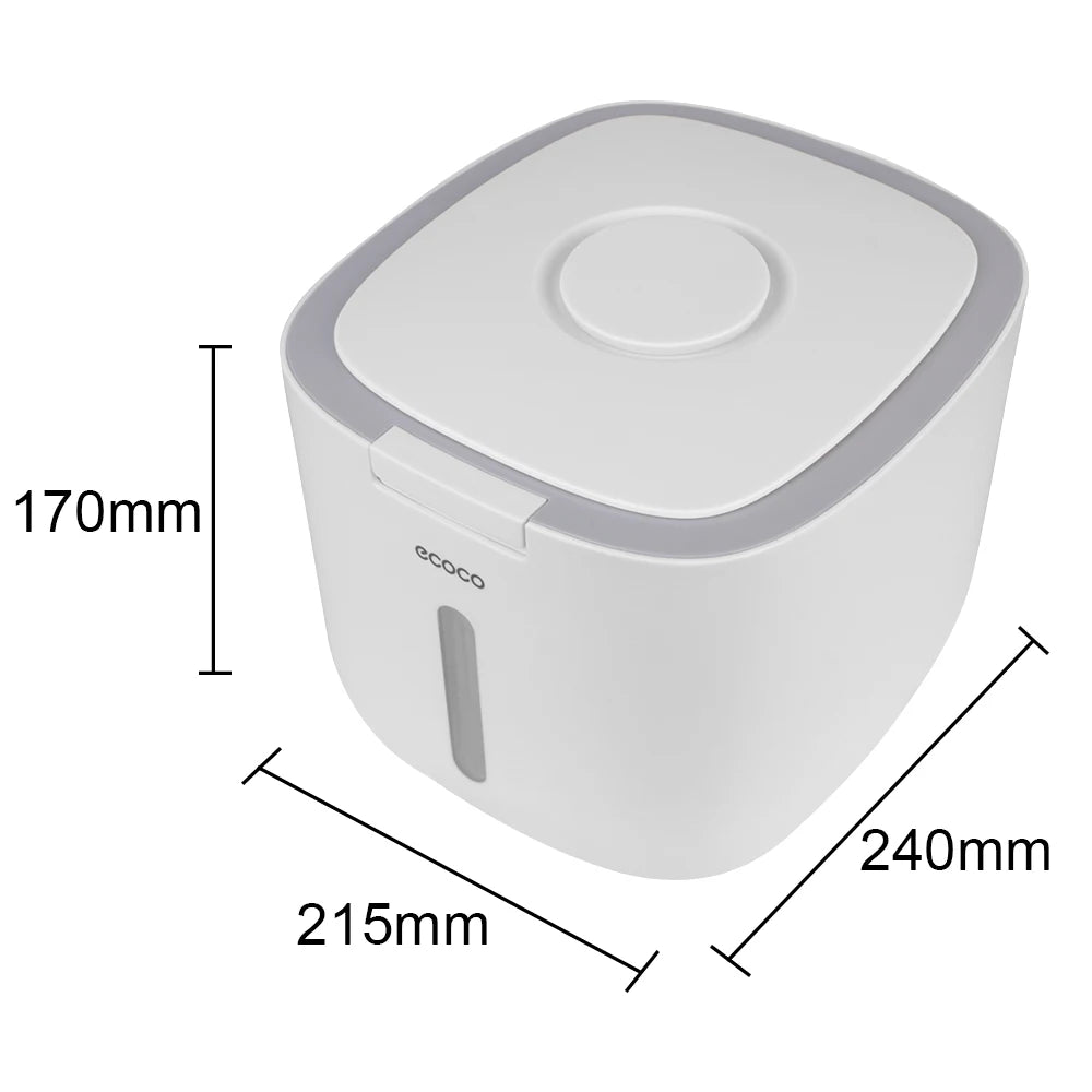 Moisture-proof Kitchen Nano Buckets Large Capacity Insect-proof Sealed Rice Bucket Rice Box Grain Pet Food Storage Container