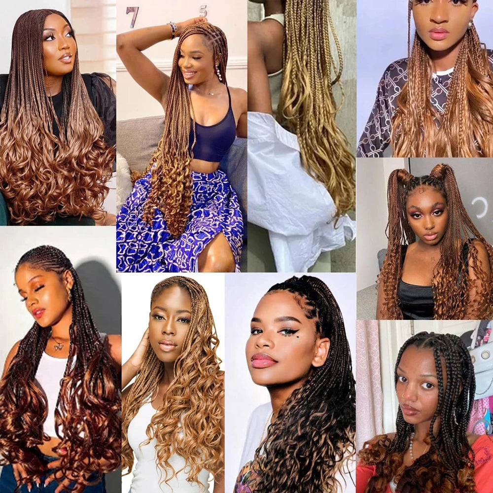 Loose Wave Braiding Hair Extensions Synthetic Spiral Curls Braids Hair Pre Stretched Bouncy Braid 24" French Curls Braiding Hair