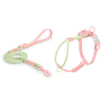 Kawaii Summer cooling Pet Harness Leash Set For medium Large dogs No Pull Nylon Adjustable Dog Harness Suit French Bulldog Pug