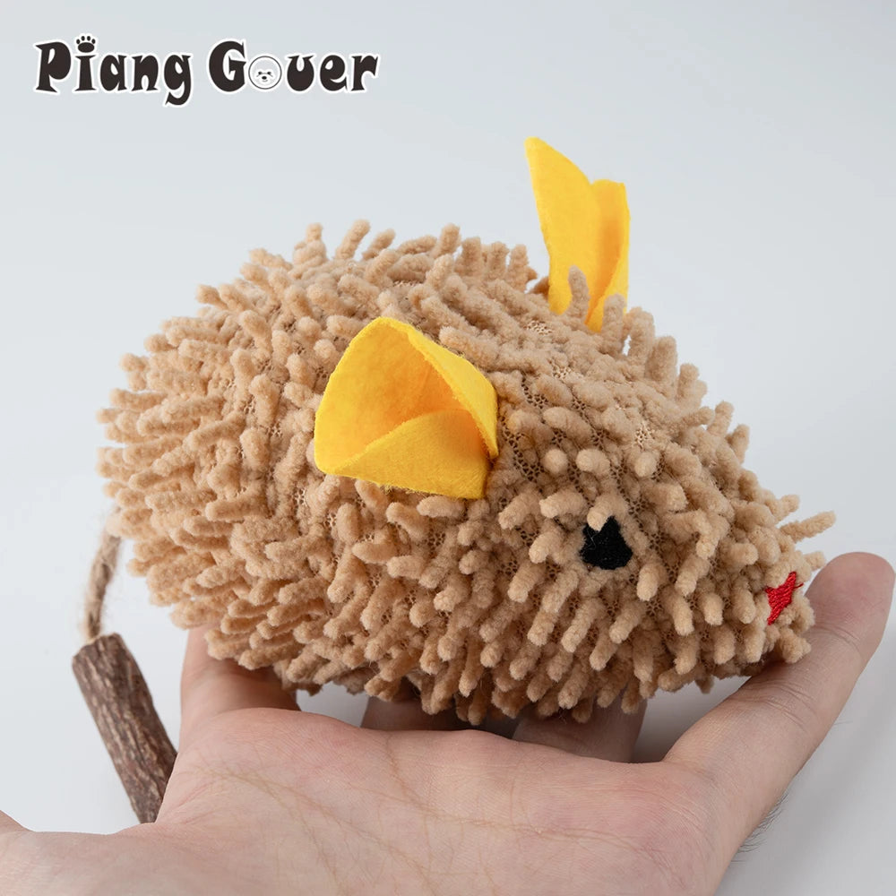 Big Mouse Cat Toy Catnip Simulation Interactive Play Plush Pet Toy