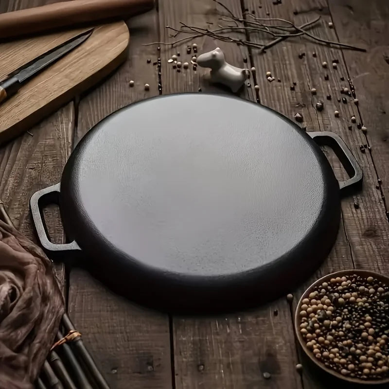 Bestselling multifunctional cast iron frying pan, non-stick skillet suitable for stove and outdoor cooking, round griddle