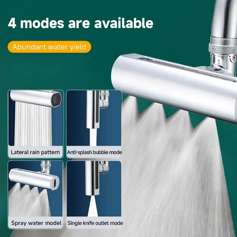 Faucet Kitchen Splash Proof Device Spray Rotatable Wash Basin Universal Extension