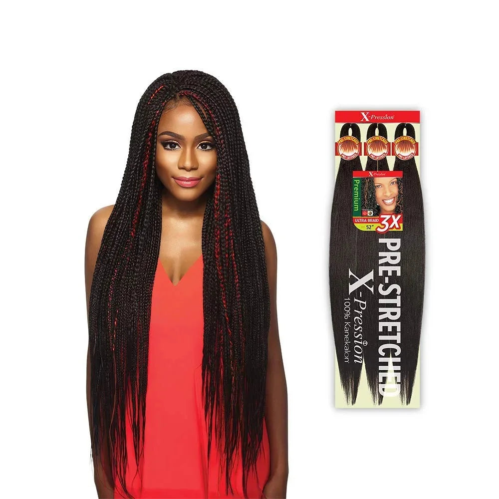 26 Inch 3Pcs/Lot Kanekalon Flame Retardant Yaki Synthetic Easy Synthetic Braiding Hair Extensions Kanekalon Jumbo Crochet Hair