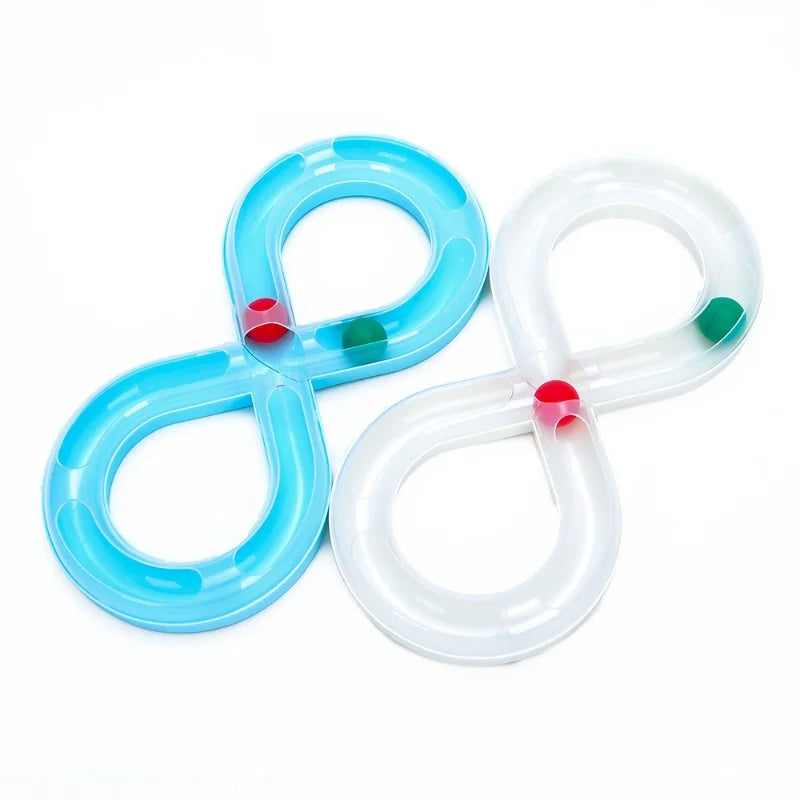 Household Cat Toy Turntable Teasing Set with Small Tunnel Sports Stick for Cats Practice Focus Nature Pet Supplies