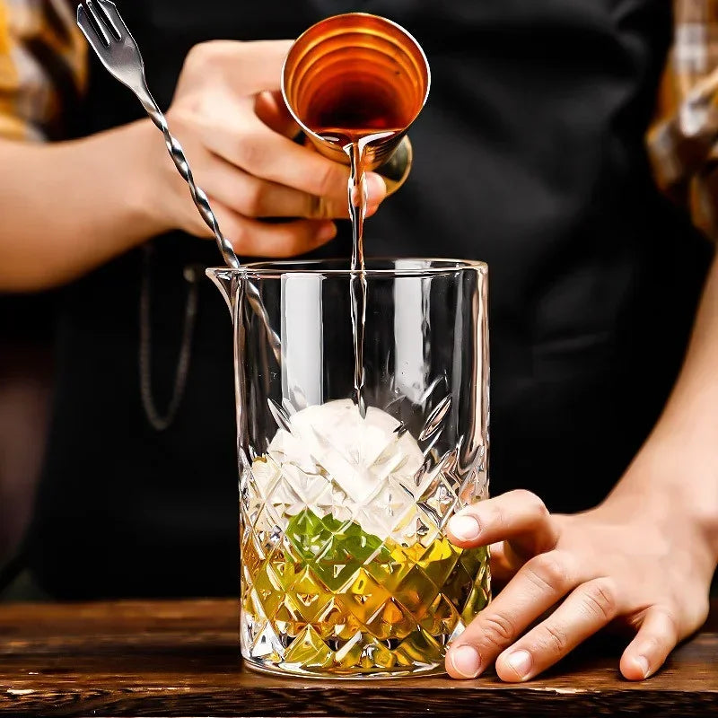 700ml Cocktail Shaker Whiskey Glass Cup Professional Cocktail  Stirring Cup Wine Bar mixing cups Bartender Mixing Bar Tool